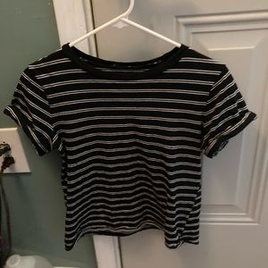 Black and white striped t shirt